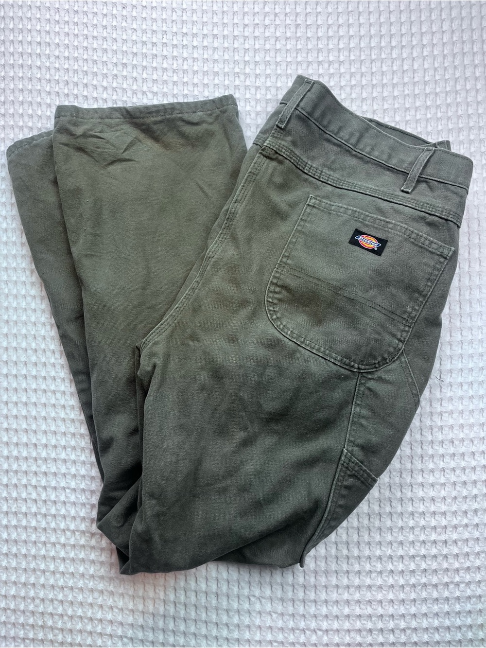 Dickies Men’s Olive Green Work Pants Cargo Utility Carpenter Pants 40x32